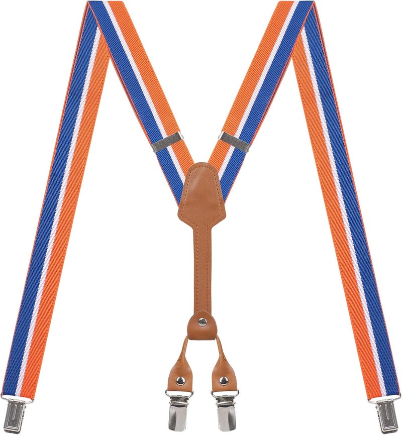 Action Ward Store Women's Suspenders - 1" Width - Y Back 4 Clip Skinny Ladies Suspenders - Image 1